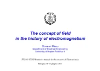 The Concept of Field in the History of Electromagnetism