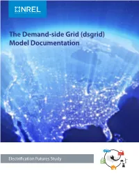 The Demand-Side Grid (Dsgrid) Model Documentation
