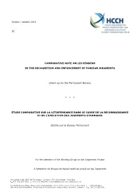 Comparative Note on Lis Pendens in The