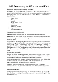 HS2 Community and Environment Fund