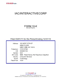 Iac/Interactivecorp