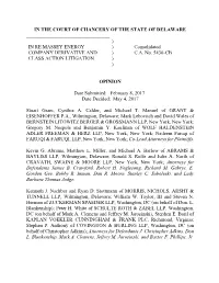 IN RE MASSEY ENERGY ) Consolidated COMPANY DERIVATIVE and ) C.A