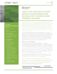 James Cook University Case Study