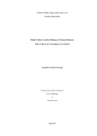 Public Culture and the Making of National Memory Robert Burns In