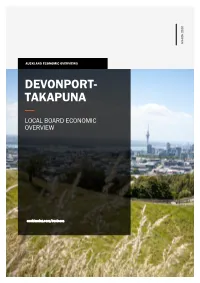 Devonport-Takapuna Local Economic Overview 2019