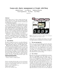 Large-Scale Cluster Management at Google with Borg Abhishek Verma† Luis Pedrosa‡ Madhukar Korupolu David Oppenheimer Eric Tune John Wilkes Google Inc