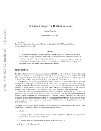 On Smooth Projective D-Affine Varieties
