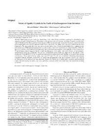 Original Nature of Apatite Crystals in the Tooth of Eusthenopteron from Devonian