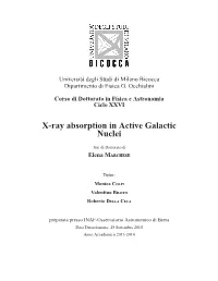 X-Ray Absorption in Active Galactic Nuclei