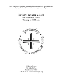 Liturgy Template