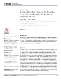 Modeling the Surveillance Challenge for Elimination of Lymphatic Filariasis