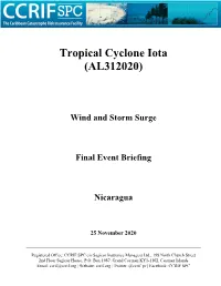 Tropical Cyclone Iota (AL312020)
