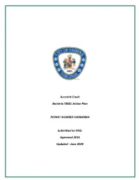 Accotink Creek Bacteria TMDL Action Plan PERMIT NUMBER VAR040064 Submitted To
