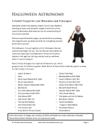 Celestial Targets for Your Binoculars and Telescopes!