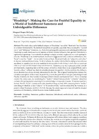 “Headship”: Making the Case for Fruitful Equality in a World of Indiﬀerent Sameness and Unbridgeable Diﬀerence