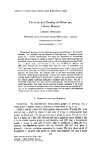 Planarity and Duality of Finite and Infinite Graphs
