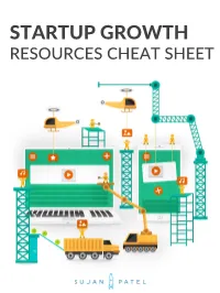 Startup Growth: Resources Cheat Sheet