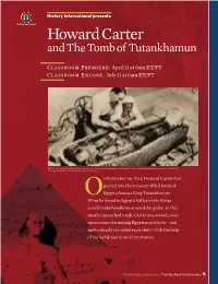 Howard Carter and the Tomb of Tutankhamun