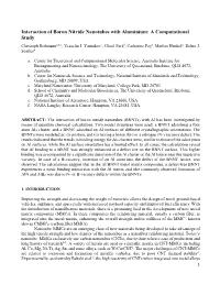 Interaction of Boron Nitride Nanotubes with Aluminium: a Computational Study Christoph Rohmanna,B,C, Vesselin I