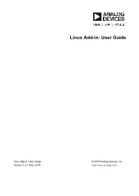 Linux Add-In: User Guide