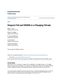 Oregon's Fish and Wildlife in a Changing Climate