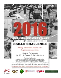 SKILLS CHALLENGE Friday, November 4 at 10 A.M