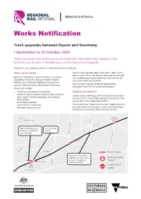 Track Upgrades Between Epsom and Goornong 1