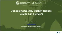 (USB) Devices and Drivers