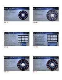 21 Disk Formatting