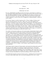 Published in Seismological Review Letters, 76, 551–553, Issue of Sept/Oct 2005