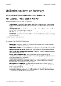 Utilitarianism Revision.Pages