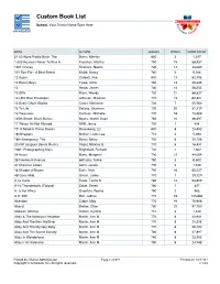 Custom Book List