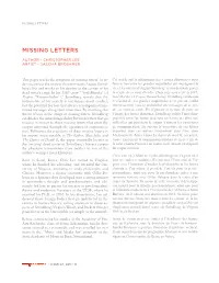 Missing Letters
