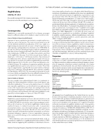 Report on Carcinogens, Fourteenth Edition for Table of Contents, See Home Page