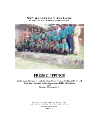 SCSL Press Clippings