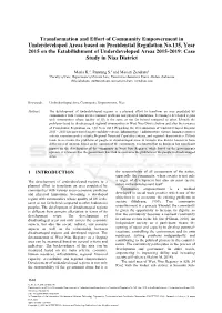 Transformation and Effort of Community Empowerment In