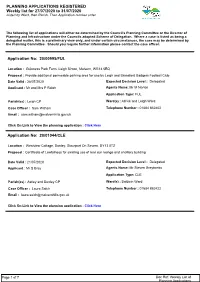8.10 MHDC Scheduled Weeklyplanningapplications