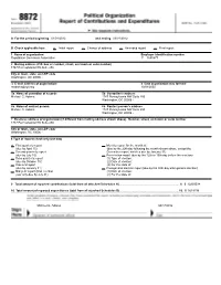 A for the Period Beginning 01/01/2012 and Ending 03/31/2012 B Check Applicable Box: Initial Report Change of Addre