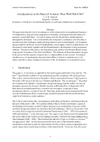 Aerodynamics As the Basis of Aviation: How Well Did It Do? J