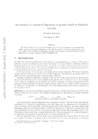 An Estimate of Canonical Dimension of Groups Based on Schubert Calculus