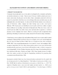 Background Context and Observation Recording