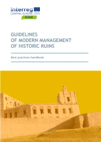 Guidelines of Modern Management of Historic Ruins : Best Practices
