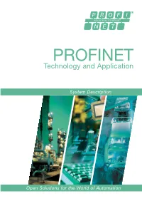 PROFINET Technology and Application