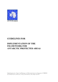 Protected Areas Guidelines