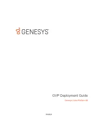 GVP Deployment Guide