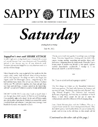 Sappy Times 2011 Saturday