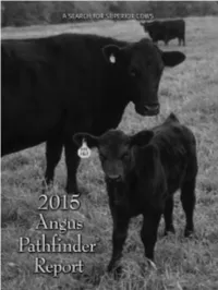 2015 Angus Pathfinder® Report a SEARCH for SUPERIOR COWS