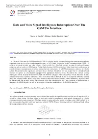 Data and Voice Signal Intelligence Interception Over the GSM Um Interface