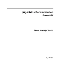 Pug-Mixins Documentation Release 0.0.2