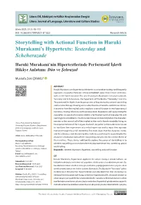 Storytelling with Actional Function in Haruki Murakami's Hypertexts